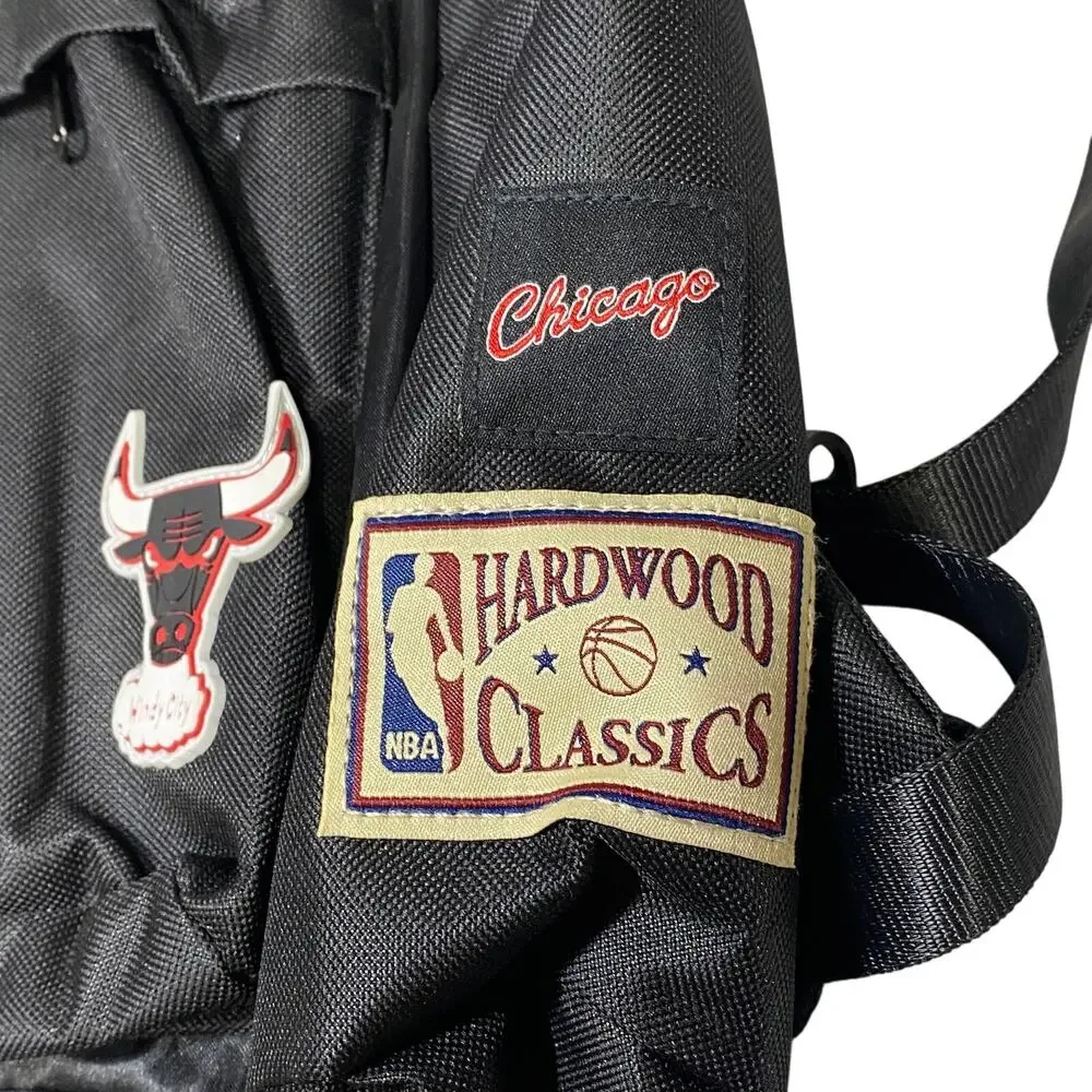 Mitchell & Ness Chicago Bulls Backpack Logos Book Bag School New